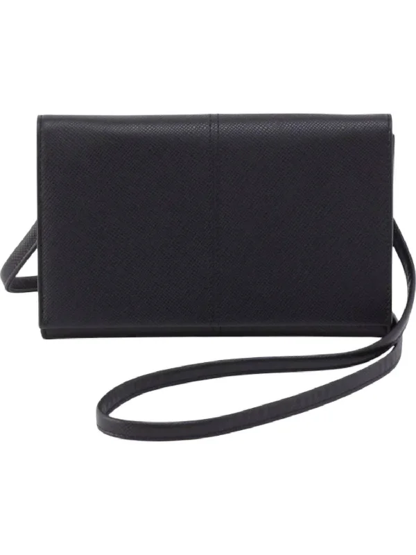 Designer crossbody bags with chic gold hardware -Women's Essential Wallet Crossbody Bag In Black