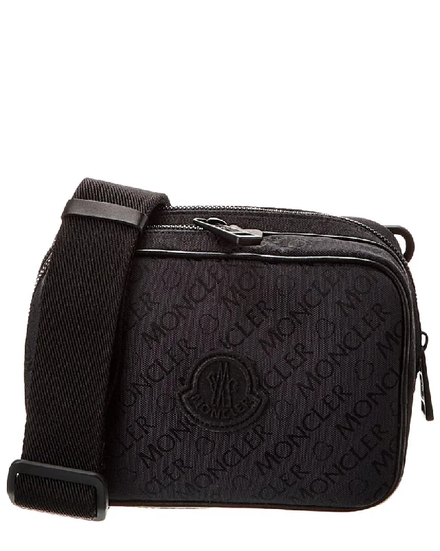 Stylish canvas satchels for men with rugged finishes for casual style -Moncler Climb Canvas Pouch