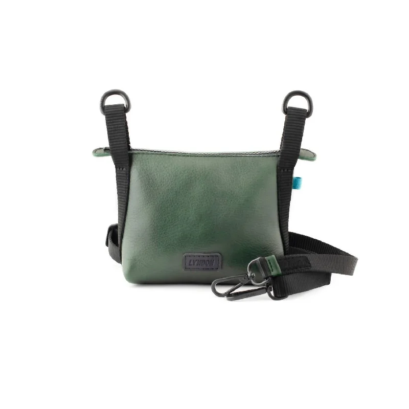 Satchel bags for women with versatile designs for day-to-night wear -Men's Leather Junior Crossbody Bag In Green