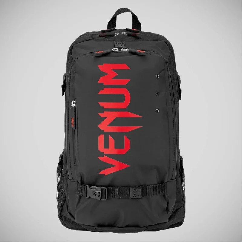 Roll-top backpack for versatile waterproof protection -Venum Challenger Pro Evo Back Pack Black/Red