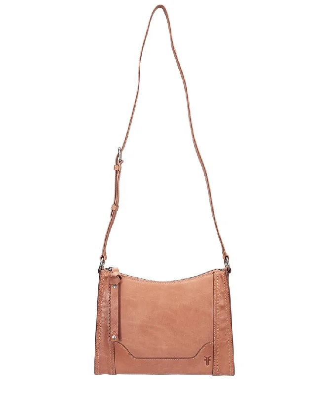 Eco-friendly crossbody bags made from recycled materials -Frye Melissa Zip Leather Crossbody