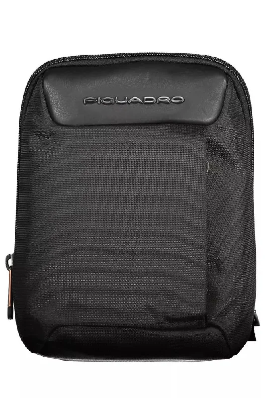 Eco-friendly satchels for men with recycled materials and natural fabrics -Piquadro  RPET Shoulder Men's Bag