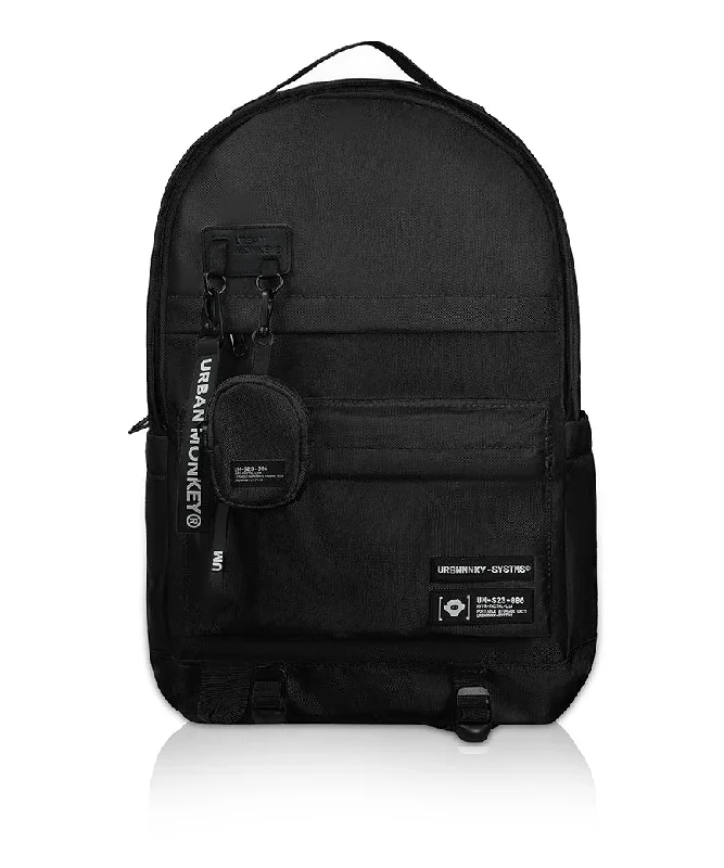 Multi-pocket backpack for organized travel gear -City Backpack // Black