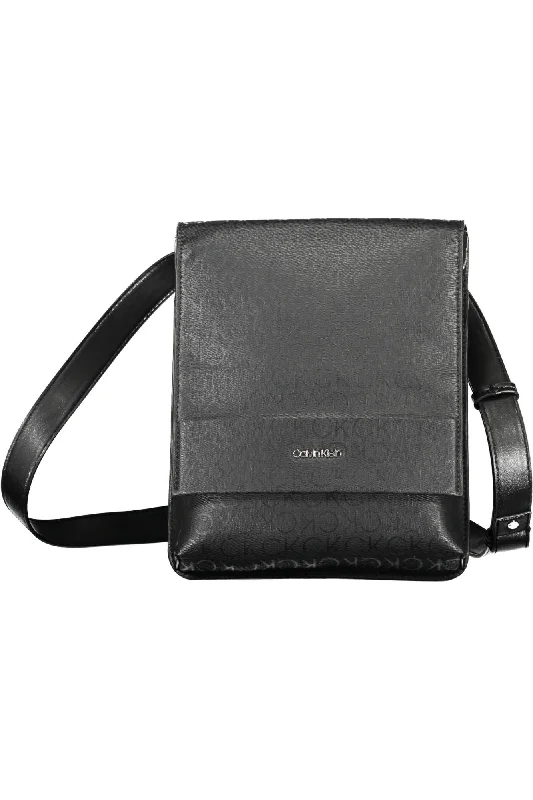 Trendy satchels with leather straps and canvas bodies for a laid-back style -Calvin Klein  Polyester Shoulder Men's Bag