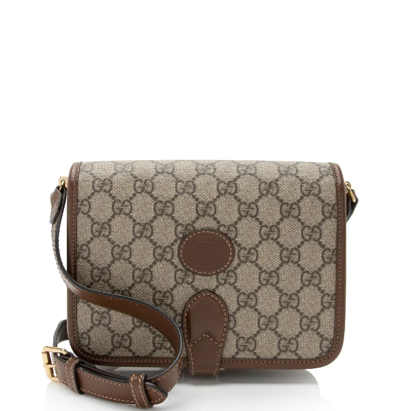 Waterproof crossbody bags for outdoor festival fun -Gucci GG Supreme Interlocking G Mini Crossbody