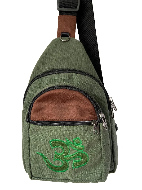 Designer satchels for women with chic detailing and elegant finishes -Crossbody Bag Om Symbol