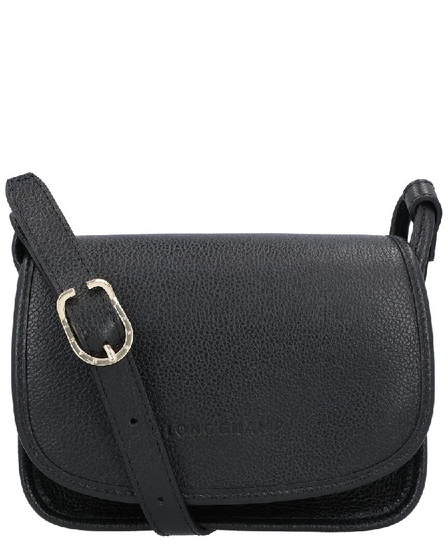 Designer mini crossbody bags for petite elegance -Longchamp Le Foulonne S Leather Crossbody