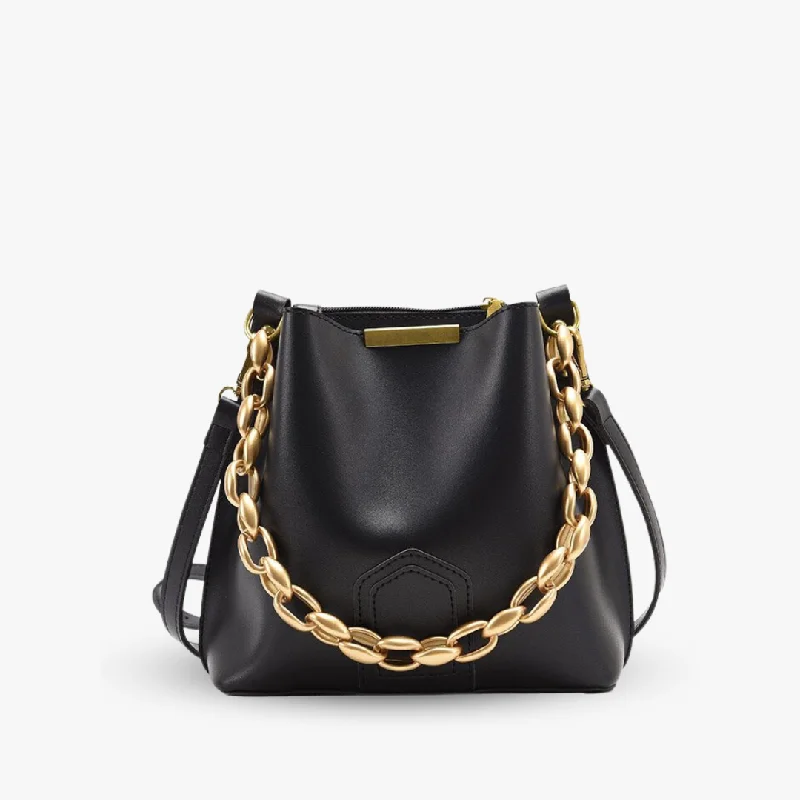 Vintage-inspired crossbody bags with brass accents -Emma Bucket Bag