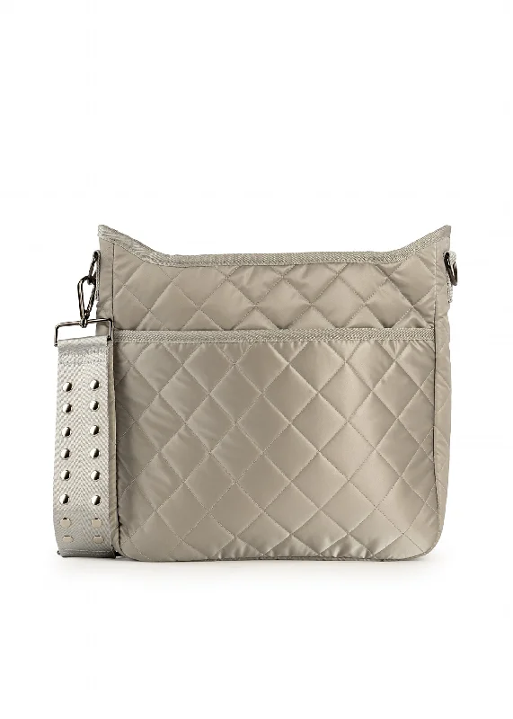 Small crossbody bags for quick errand runs -Perri Beam Quilted Puffer Crossbody Bag - FINAL SALE