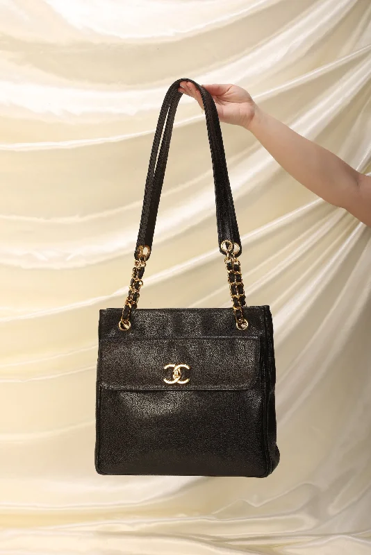 Chanel Caviar Double-Sided Tote