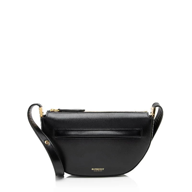 Lightweight leather crossbody bags for summer ease -Burberry Smooth Calfskin Olympia Small Crossbody