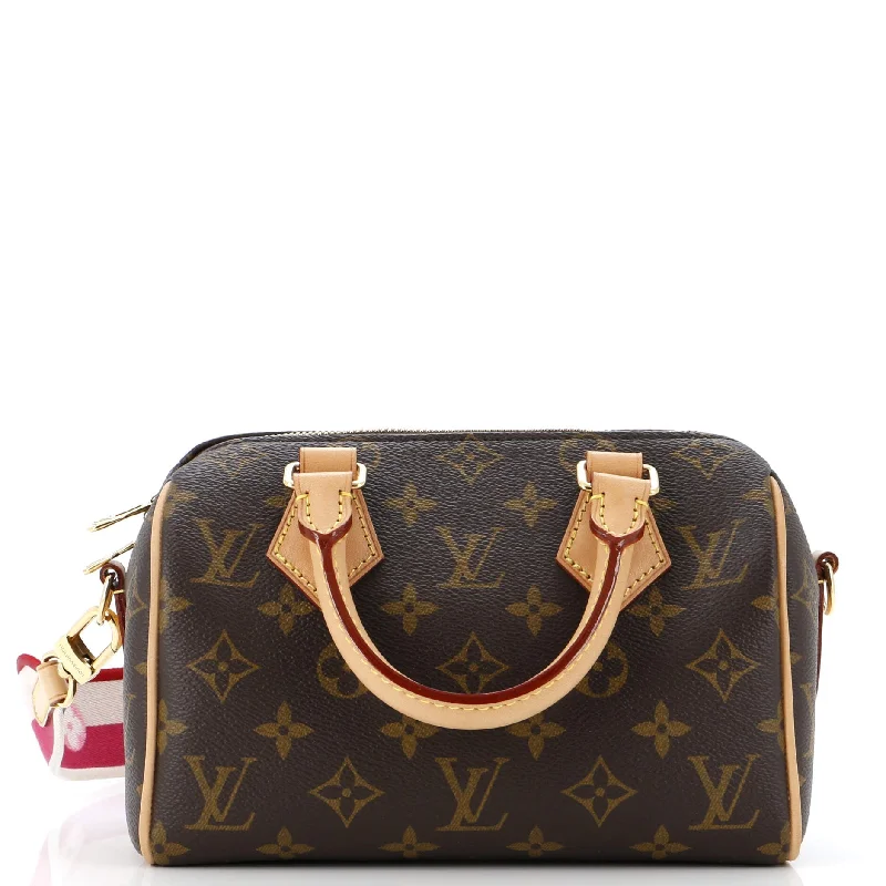 Adjustable leather crossbody bags for all-day wear -Speedy Bandouliere Bag Monogram Canvas 20