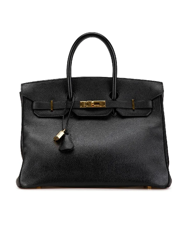 Togo Leather Birkin with Rolled Handles and Turn-Lock Closure