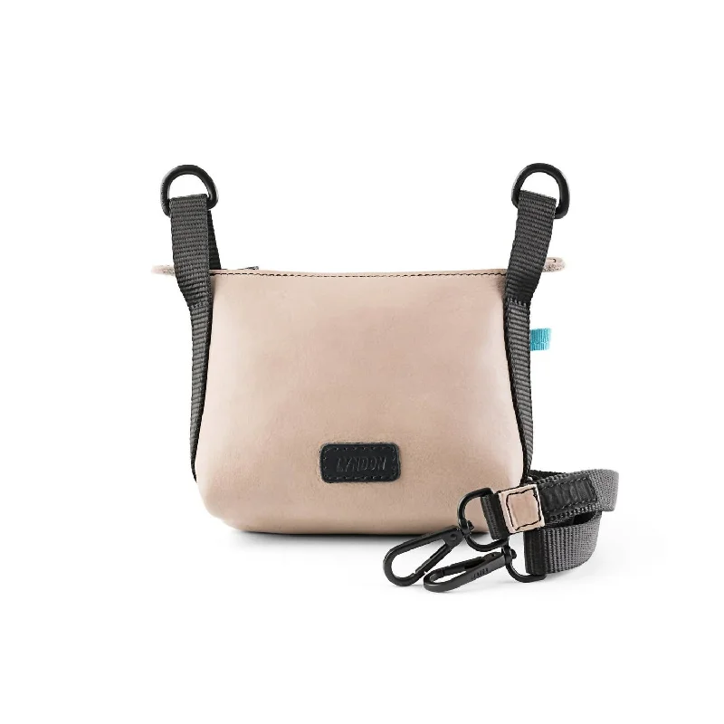 Men's Leather Junior Crossbody Bag In Beige