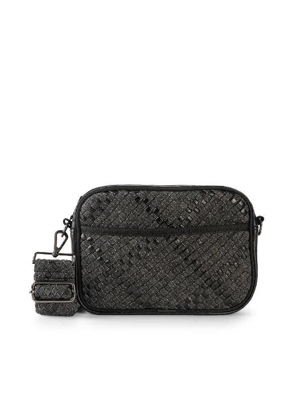 Eco-friendly crossbody bags made from recycled materials -Drew Edge Woven Crossbody-FINAL SALE