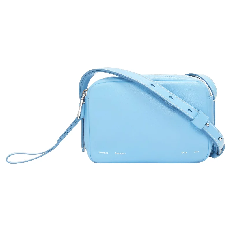 Eco-conscious crossbody bags with sustainable fabrics -Proenza Schouler White Label Leather Silver Zipper Crossbody Camera Bag