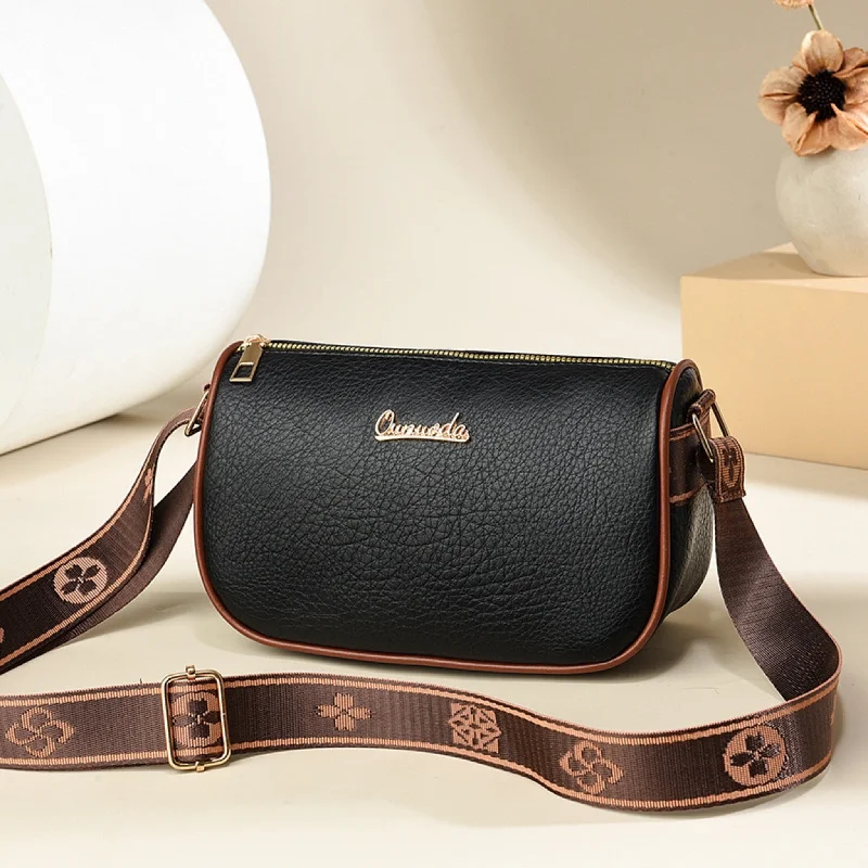 Trendy satchel bags for women with gold accents for a chic look -Black Lumo Sling Bag