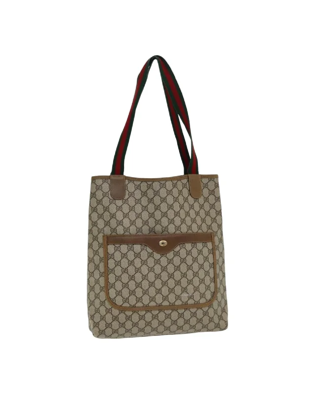 GG Supreme Web Sherry Line Tote Bag