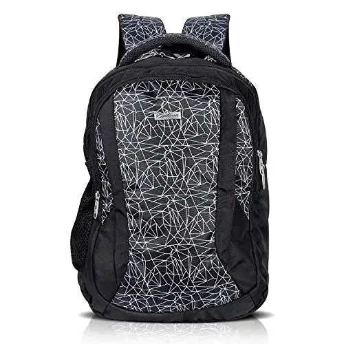 Casual denim backpack for everyday casual outings -Lightweight Bohemian Classic Water Resistant Casual Backpack for School/Daypack for Travel with Bottle Side Pockets