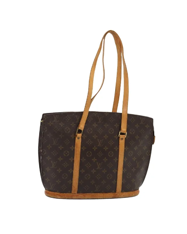 Monogram Canvas Tote Bag with Patina and Wear