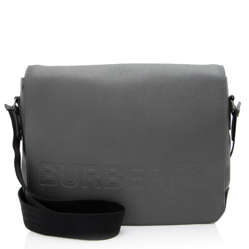 Luxury designer satchels for women with bold, eye-catching designs -Burberry Leather Bruno Messenger