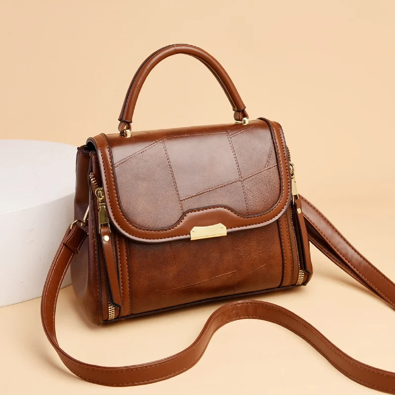 Trendy satchel bags for women with minimalist designs and chic detailing -Brown Vigo Sling Bag