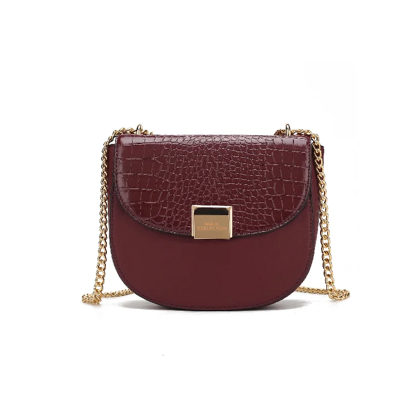 Chic suede crossbody bags for fall fashion -Brooklyn Embossed Crossbody Bag