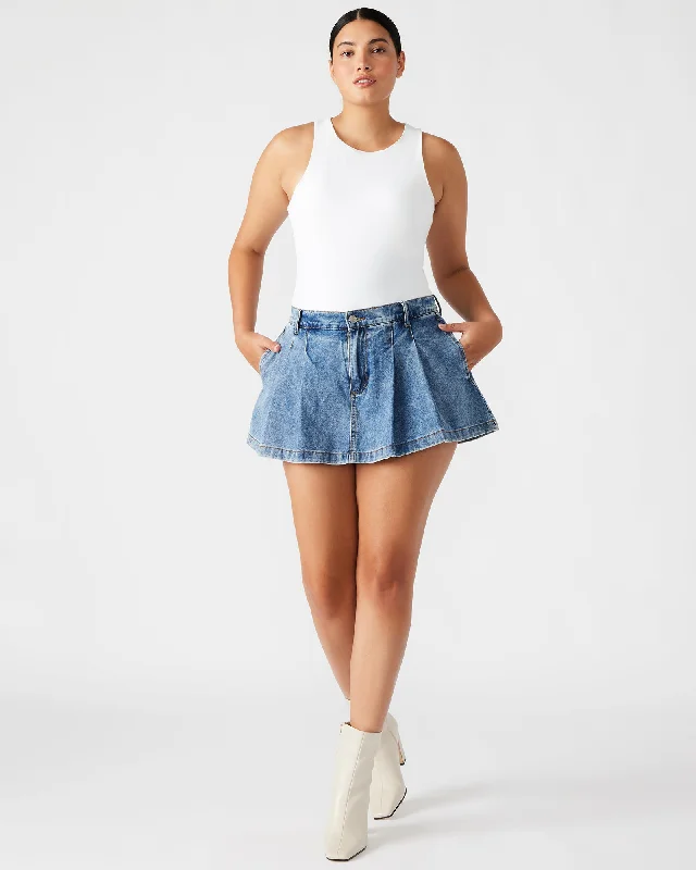 MARLOWE MEDIUM DENIM SKORT