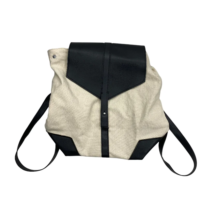 Durable polyester backpack for all-weather reliability -Backpack By Clothes Mentor In Cream, Size:Small