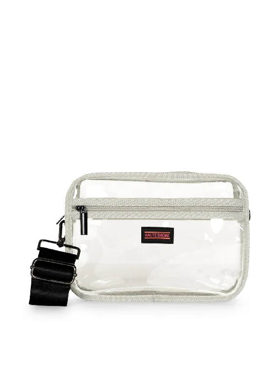 Luxury crossbody bags with premium stitching details -Drew Clear F Crossbody