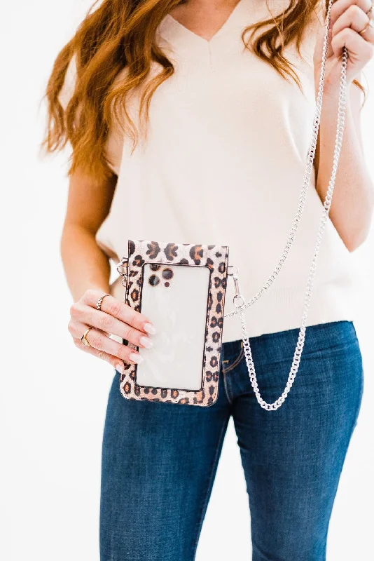 Eco-friendly crossbody bags with recycled strap materials -Airen See-through Wallet Crossbody - Final Sale