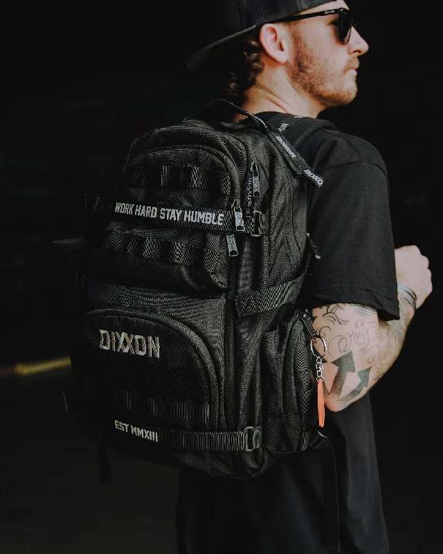 Small sling backpack for quick city errands -Tactical Backpack 2.0 - Black