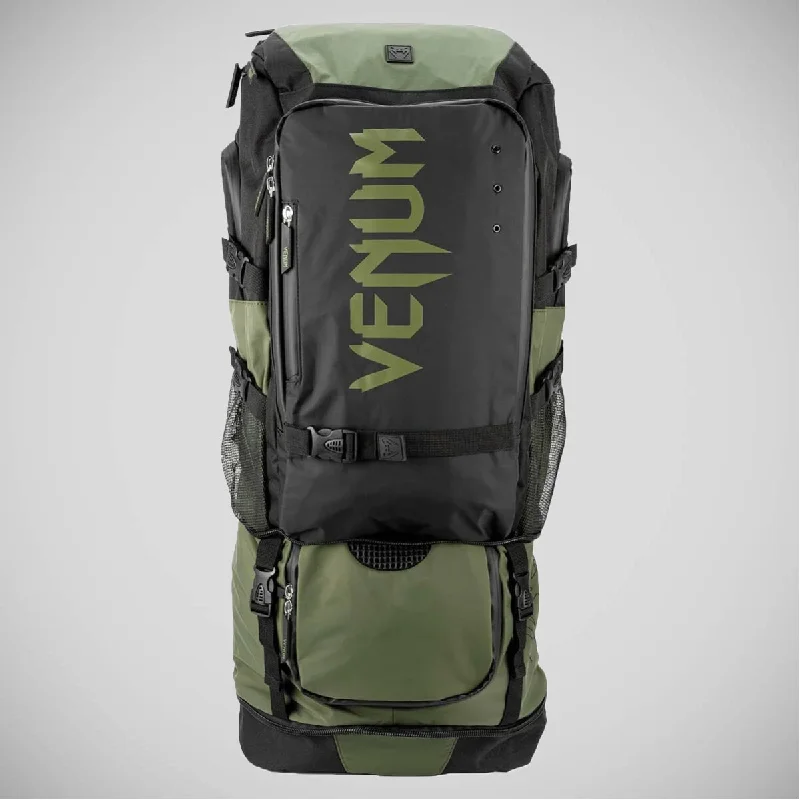 Reflective strip backpack for nighttime safety use -Venum Challenger Xtreme Evo Back Pack Black/Khaki