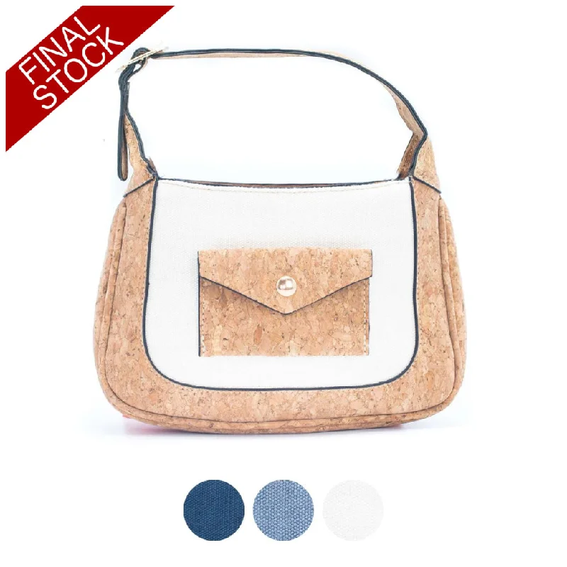 Eco-friendly leather crossbody bags for green living -Envelope Cork Messenger Sling- BAG-2080