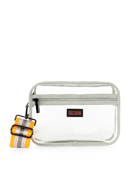 Designer crossbody bags with iconic brand stitching -Drew Clear B Crossbody