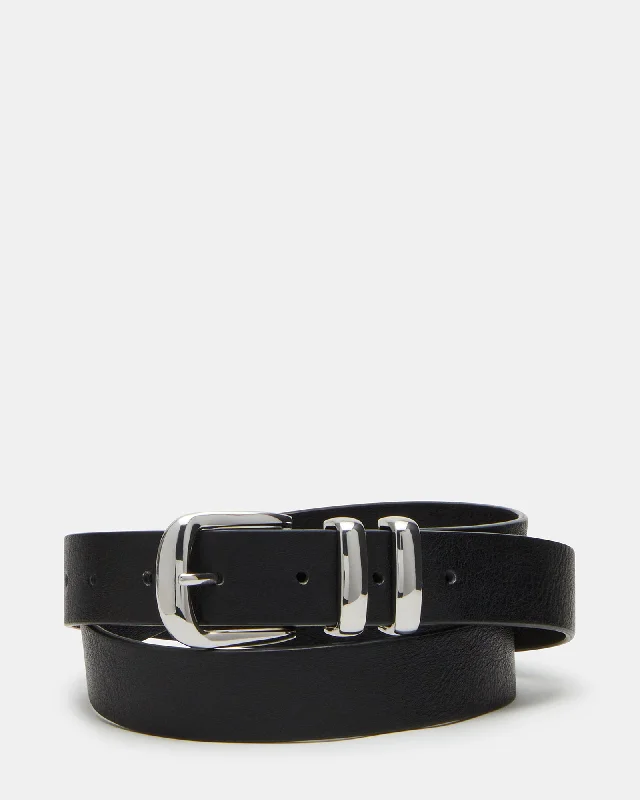 TEXTURED BELT BLACK