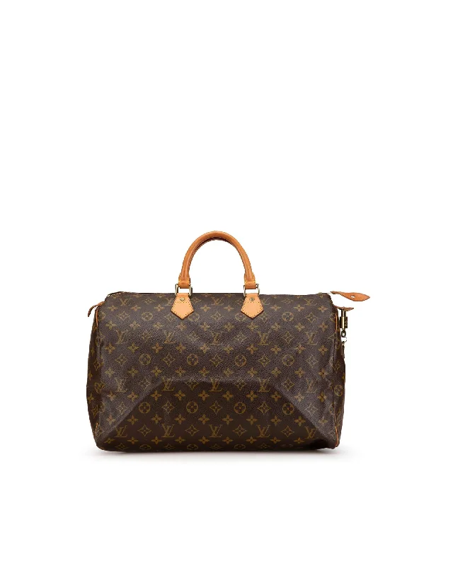 Monogram Canvas Speedy Bag with Vachetta Leather Handles