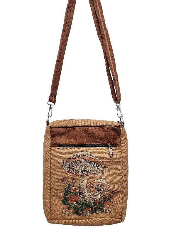 Practical satchels for men with front pockets for easy access to essentials -Crossbody Bag Mushroom