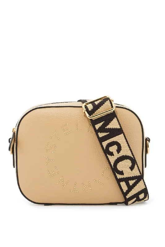 Adjustable leather crossbody bags for all-day wear -Stella Mccartney Logo-Printed Camera Bag For