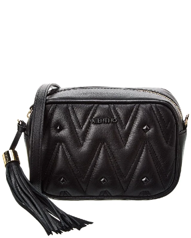 Eco-friendly crossbody bags made from recycled materials -Valentino by Mario Valentino Amel Diamond Leather Crossbody