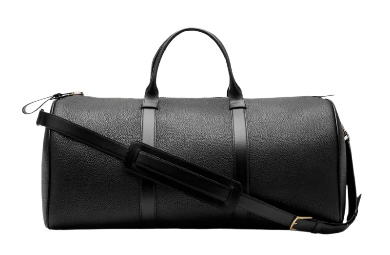 Classic satchels for men with a timeless design and high-quality leather construction -Tom Ford Mens Grain Leather Large Buckley Holdall