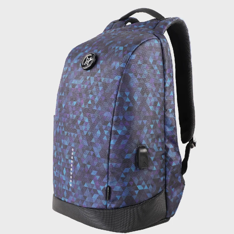 Anti-theft backpack with hidden zipper security -Arctic Fox Slope Trisiac Printed Anti-Theft Laptop bag and Backpack