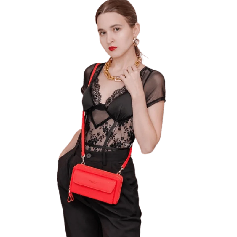 Multi-compartment crossbody bags for travel convenience -Iconic Plexi