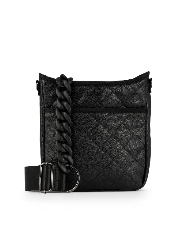 Luxury quilted crossbody bags for fashion icons -Jeri Solo Pebbled Crossbody