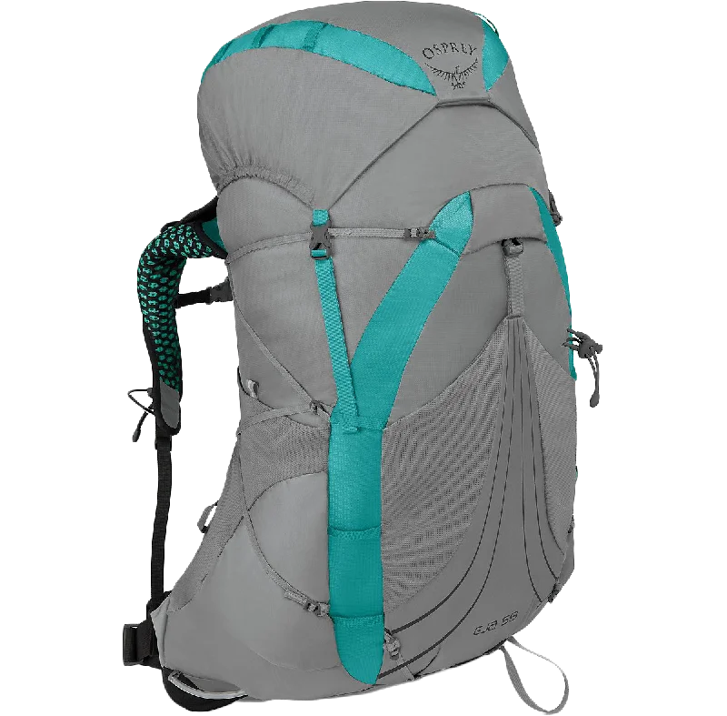 Breathable mesh backpack for hot weather hiking -Women's Eja 58