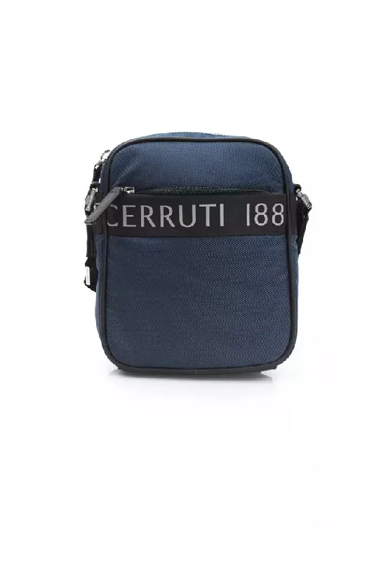 Stylish satchel handbags for women with detachable shoulder straps for versatility -Cerruti 1881 Elegant  Nylon-Leather Messenger Men's Bag