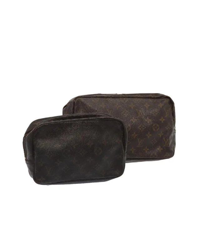 Monogram Canvas Clutch Bag Set from France