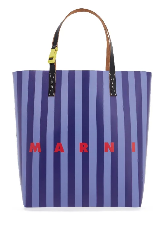 Compact crossbody satchels for women with simple and functional designs -Marni Men's Striped Tribeca Tote Bag