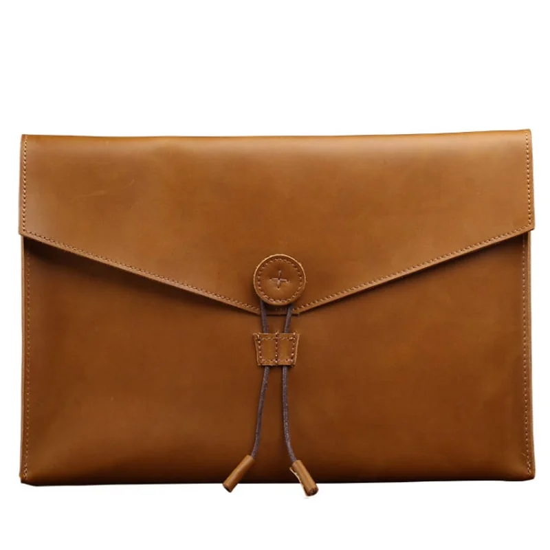 Affordable satchels for men with practical designs for everyday functionality -Leather Document Envelope