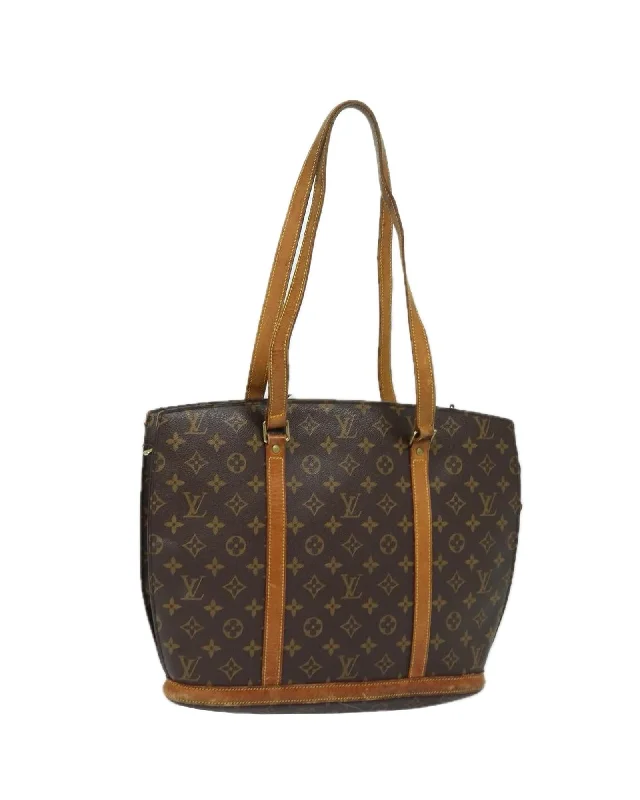 Monogram Canvas Tote Bag with Dual Handles